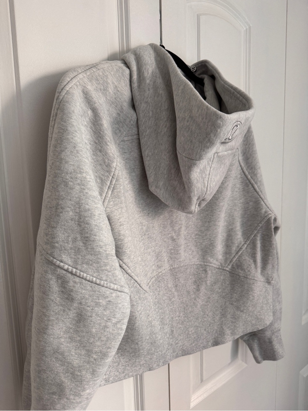 lululemon athletica Oversized Full-Zip Scuba in Heathered Core Ultra Light Gray - Picture 6 of 6